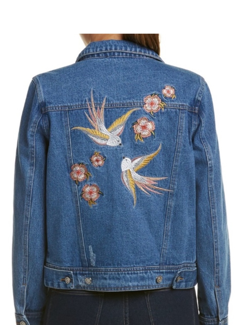 Lunik Black Label on Blue Denim Jacket